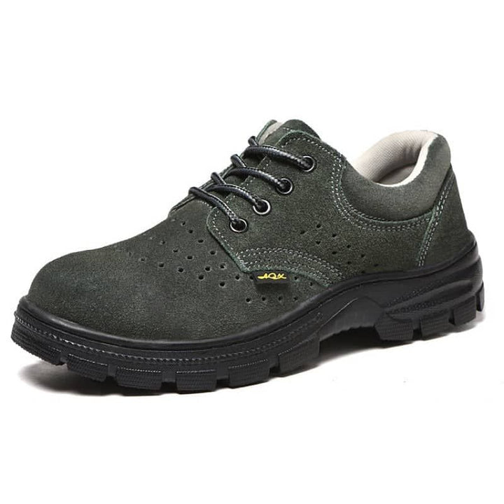 Teenro Steel Toe Cap Green Utility Shoes