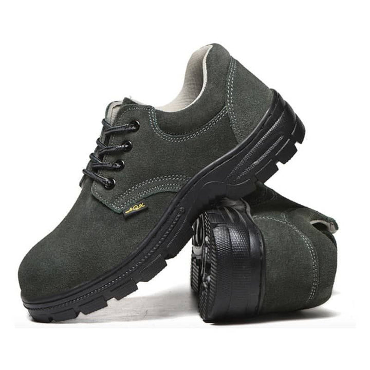 Teenro Steel Toe Cap Green Utility Shoes