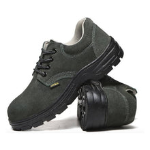 Carica l&#39;immagine nel visualizzatore Galleria, Teenro Steel Toe Cap Green Utility Shoes
