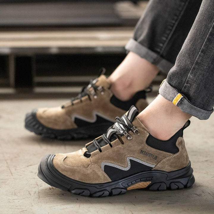Teenro Unisex Steel Toe Lightweight Work Athletic Shoes JB673