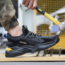 Laden Sie das Bild in den Galerie-Viewer, Unisex Athletic Steel Toe Safety Sneakers
