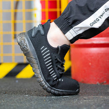 Laden Sie das Bild in den Galerie-Viewer, Unisex Steel Toe Non-Slip Athletic Work Shoes
