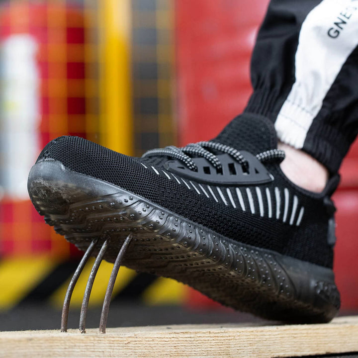 Unisex Steel Toe Non-Slip Athletic Work Shoes