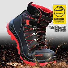 Cargar imagen en el visor de la Galería, 【Waterproof Steel Toe Boots 】work Shoes Anti-smashing Slip Resistant Steel Toe | Teenro 608
