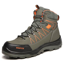 Cargar imagen en el visor de la Galería, 【Waterproof Steel Toe Boots 】work Shoes Anti-smashing Slip Resistant Steel Toe | Teenro 608
