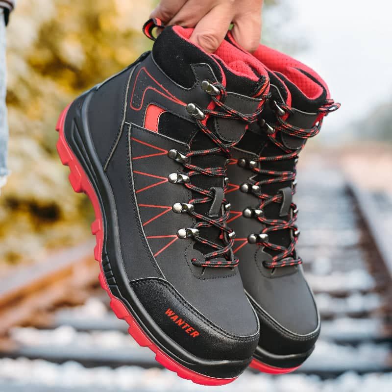 Slip resistant steel toe safety shoes hot sale
