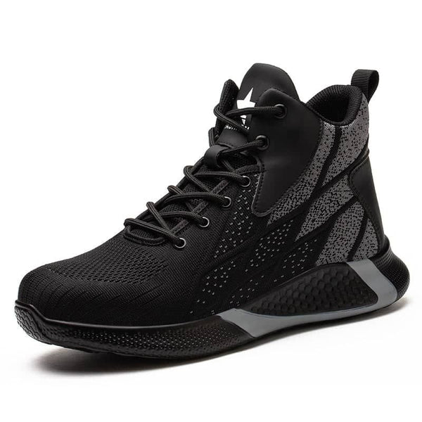Work Boots Safety Steel Toe Shoes Breathable Sneakers Shoes  Hiking Boots Anti-Piercing Protective Footwear - teenro