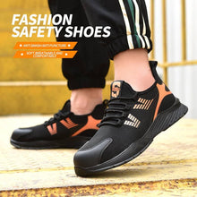 Cargar imagen en el visor de la Galería, Work Men&#39;s Safety Shoes Industrial and Construction Shoe FASHION STEEL TOE BOOTS | JB788
