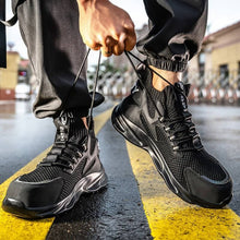 Cargar imagen en el visor de la Galería, Work Safety Shoe Anti-smash Working Sneakers Protective Boot Safety Boot FASHION STEEL TOE BOOTS | 712
