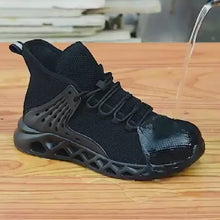 Carica e riproduci video nel visualizzatore Galleria, Scarpe impermeabili con punta in acciaio Scarpe con punta in acciaio per il lavoro Sneakers in acciaio Scarpe antinfortunistiche G7
