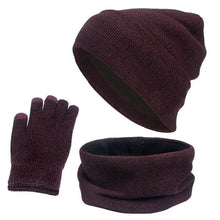 Carica l&#39;immagine nel visualizzatore Galleria, hat scarf and gloves set warm set winter touchscreen gloves
