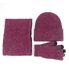 Laden Sie das Bild in den Galerie-Viewer, hat scarf and gloves set warm set winter touchscreen gloves
