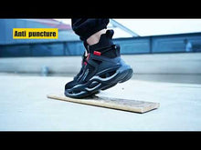 Carica e riproduci video nel visualizzatore Galleria, Sneakers con punta in acciaio per scarpe da lavoro di costruzione di sicurezza traspiranti e leggere stivale con punta in acciaio alla moda | FZ-83
