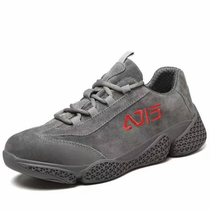 mens slip on work shoes stylish indestructible steel toe safety shoes | XD568